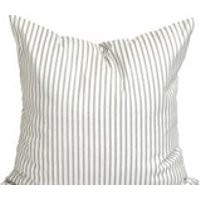 Ticking Stripe Pillow Covers, French Ticking Decorative Pillow, Taupe Grey Throw Pillow, Cushion, Gray Ticking. cm . French Gray Ticking | Etsy (US)