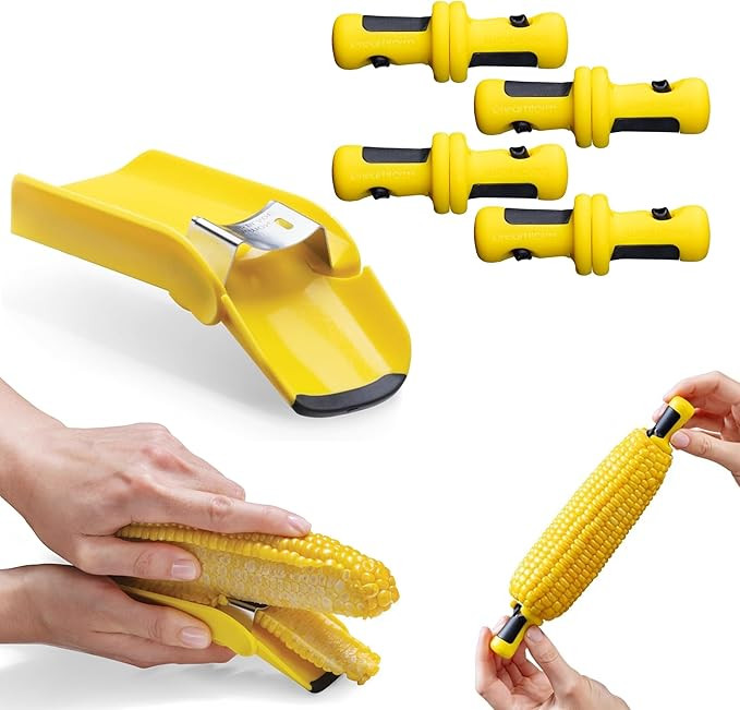 Dreamfarm Corn Accessories Set - Corpeel & Lockorns - Foldable No-Mess Corn Peeler & 4 Pairs of I... | Amazon (US)