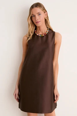 Chocolate Dupioni Marlowe Dress | Tuckernuck (US)