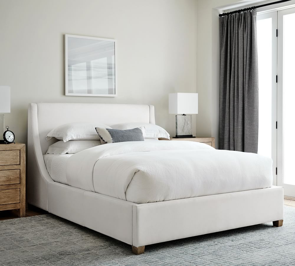 York Upholstered Storage Platform Bed | Pottery Barn (US)