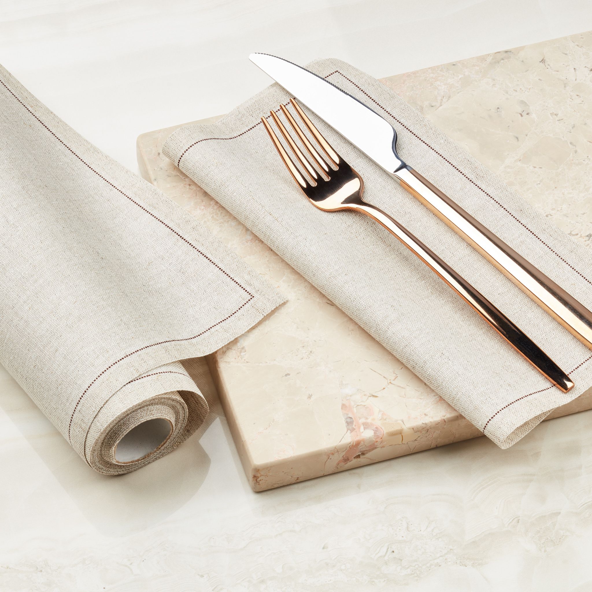 Natural Linen Luncheon Napkins 20 Units | MY DRAP