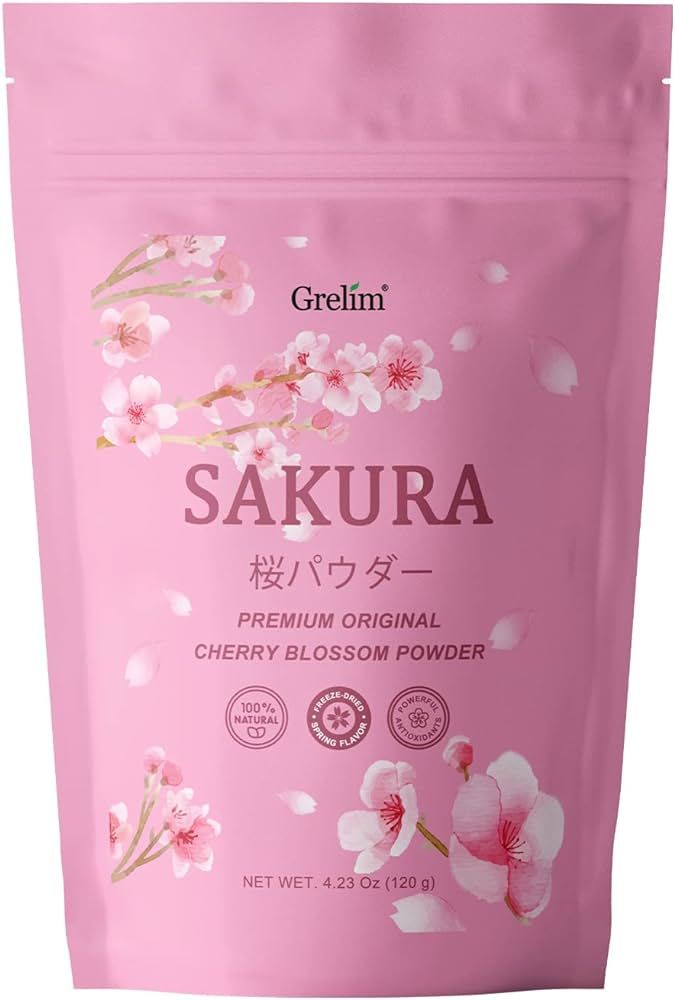 GRELIM Sakura Powder Premium Original Cherry Blossom Powder for Baking,Made in Kanagawa Perfect f... | Amazon (US)