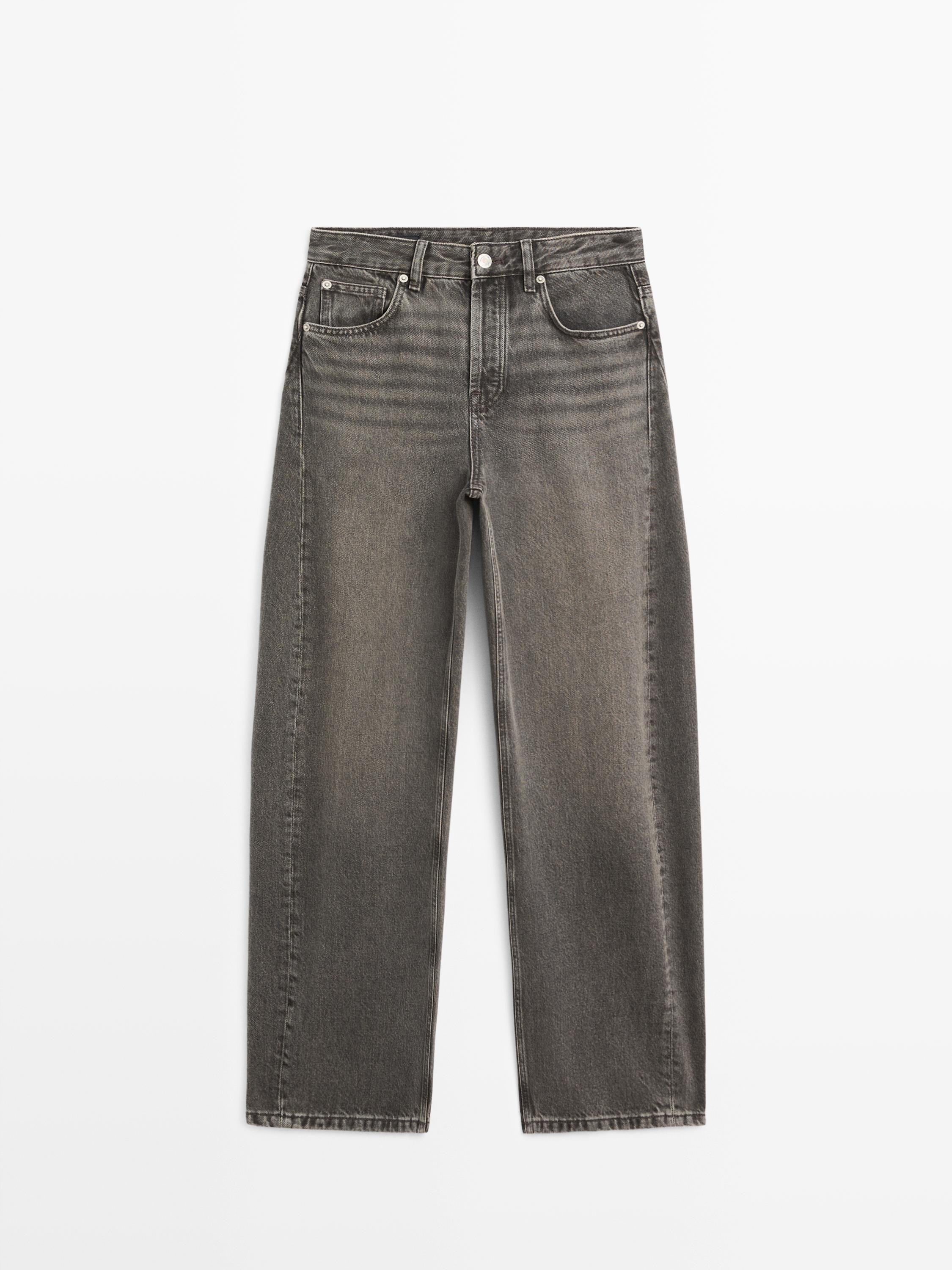 Mid-rise balloon fit jeans | Massimo Dutti UK