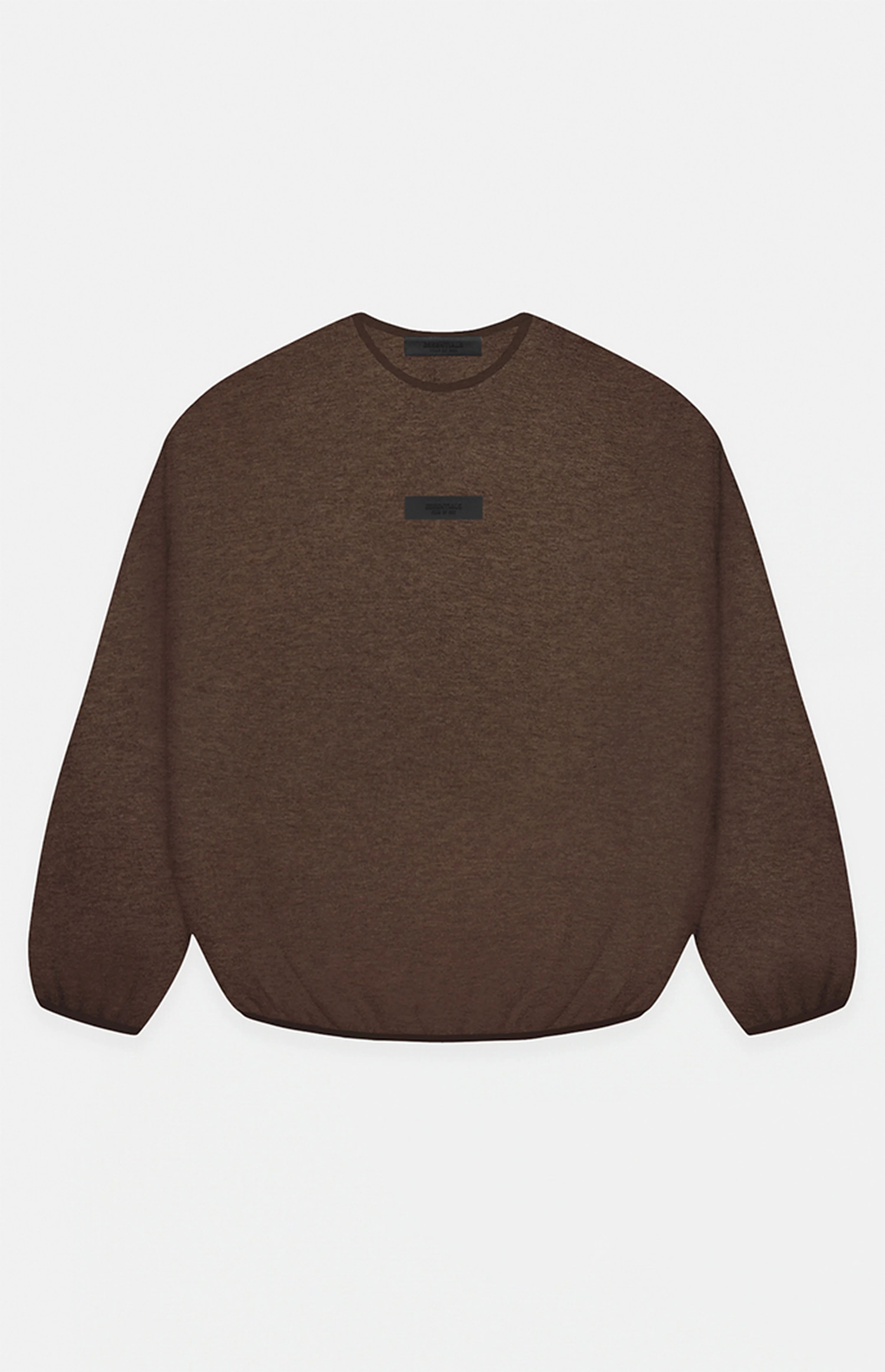 Fear of God Essentials Heather Wood Crew Neck Sweatshirt | PacSun