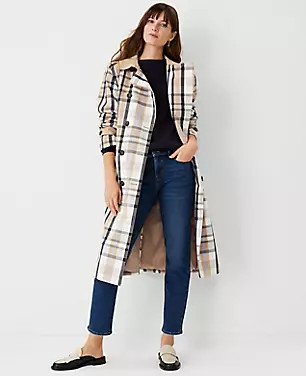 Plaid Trench Coat | Ann Taylor (US)
