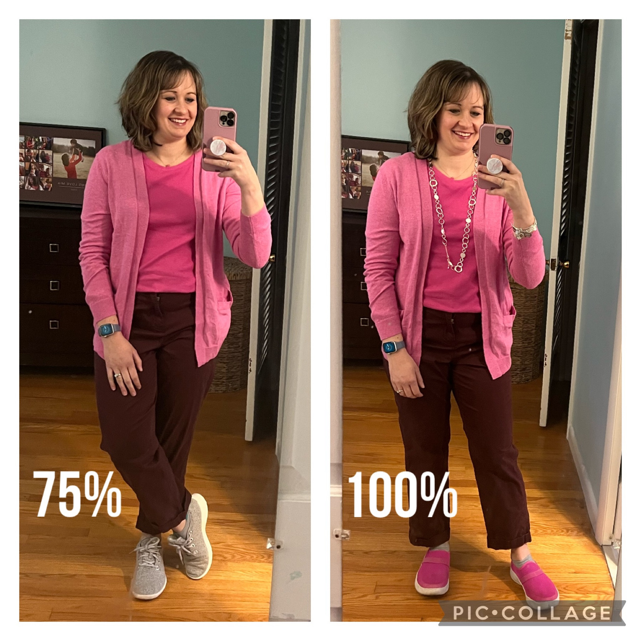 Starting out wearing your colors? You don’t have to go full rainbow all at once!

Think about it in steps…
25% 1 piece in your colors
50% 2 pieces in your colors or half your body
75% mostly in your colors
100% head to toe, including accessories!

Where are you in your color journey? 

#coolsummer #truesummer #lightsummer #darksummer #sweetpeasummer #coolwinter#pastelsummer #shesasummer #createdcolorful #beasummer #summerpalette#bluebasedbabes #coloranalysis #Colorconsultation #wearyourcolors #mycolorstory #colorfulstyle #styleideas #postpartumstyle  #mombodsquad #momootd #legitmomstyle #realmomstyle #momstylelife
#affordablefashions #targetfashion #targetstyle

#LTKstyletip #LTKFind #LTKunder50