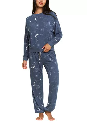 Star Seeker Brushed Jersey Long Set | Belk