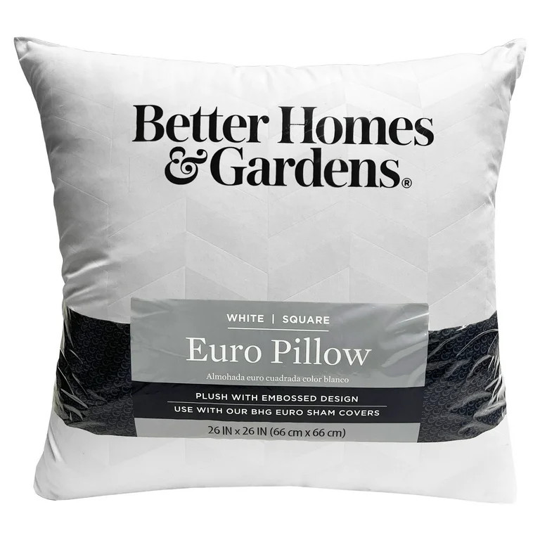 Better Homes and Gardens Euro Pillow Insert, 26"x26" - Walmart.com | Walmart (US)