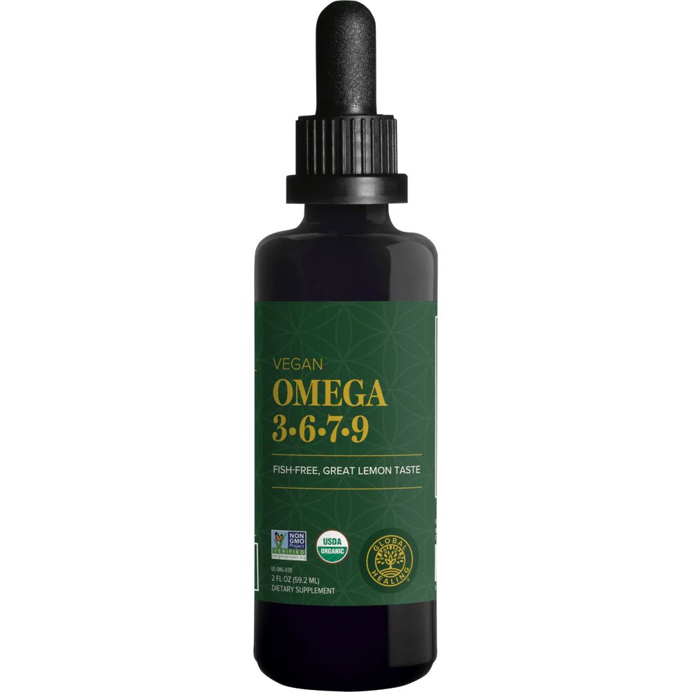 Organic Omega 3 6 7 9 Supplement - Plant-Based - Global Healing | Global Healing Center