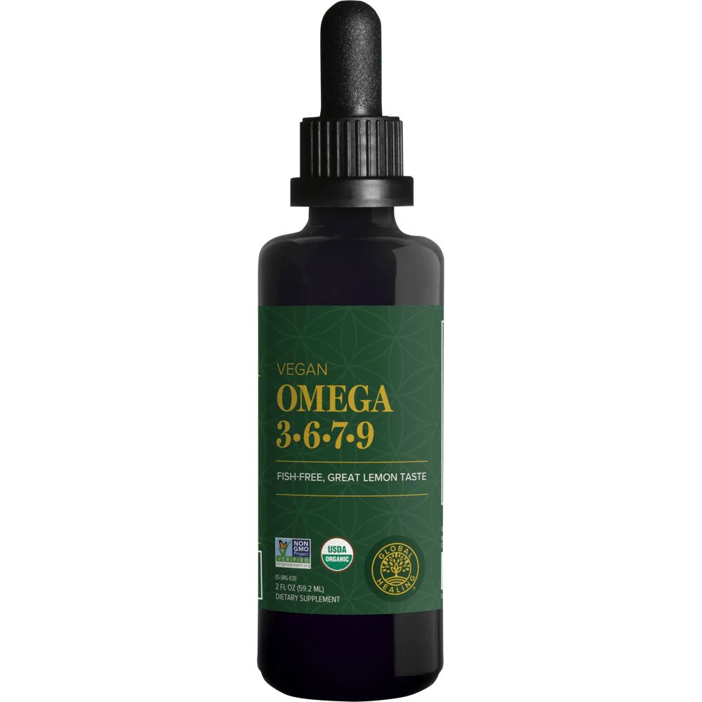 Organic Omega 3 6 7 9 Supplement - Plant-Based - Global Healing | Global Healing Center