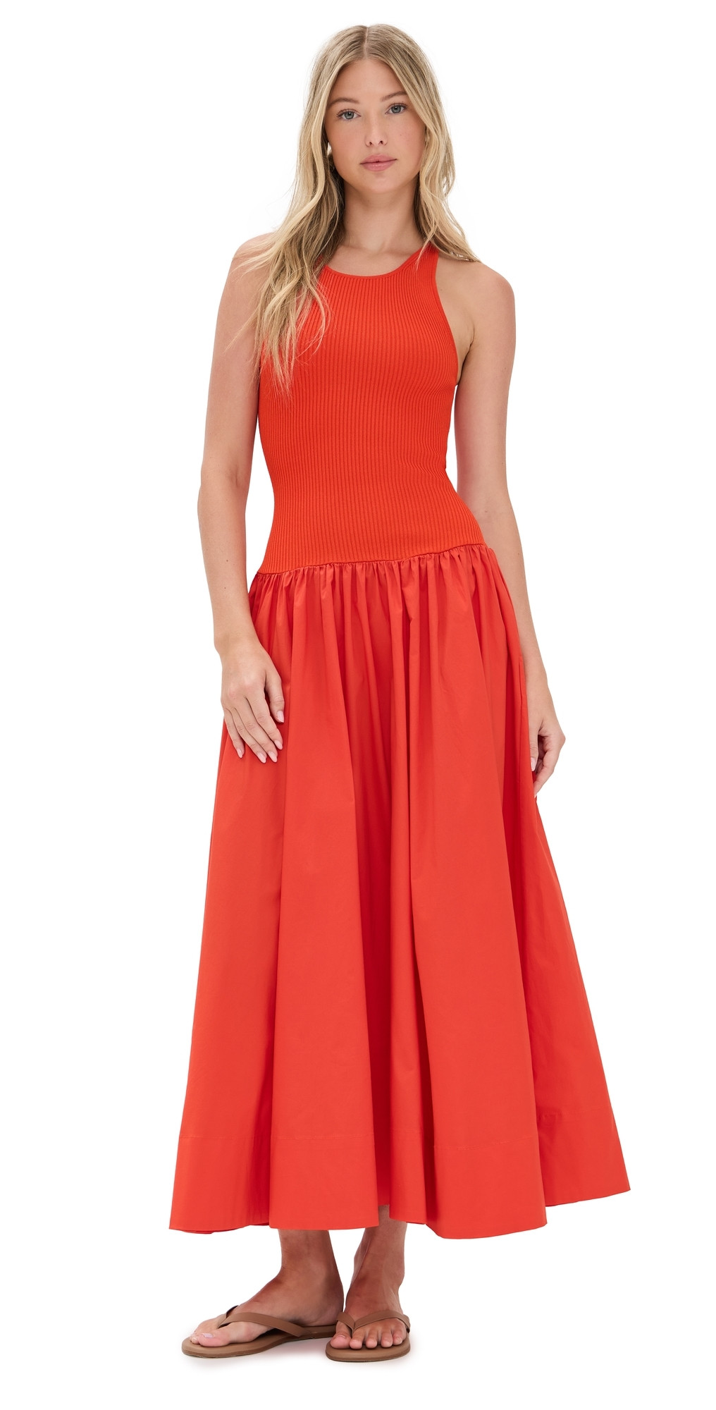 STAUD Yamila Dress Cayenne M | Shopbop