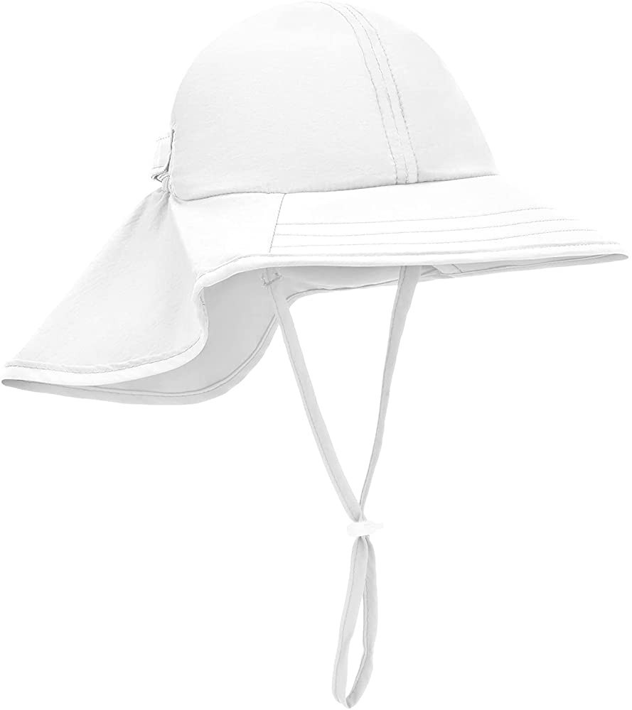 Sunhat Infant Toddler & Kids Summer Water Flap Baby Swim hat UPF 50 Boy & Girl Beach | Amazon (US)