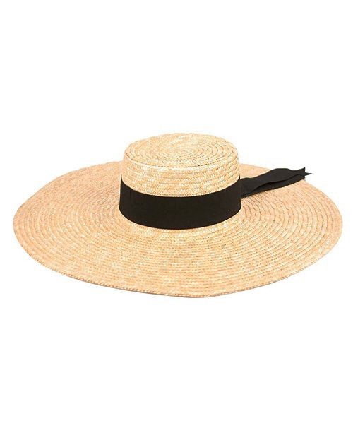 Angela & William Natural Straw Wide Brim Floppy | Macys (US)
