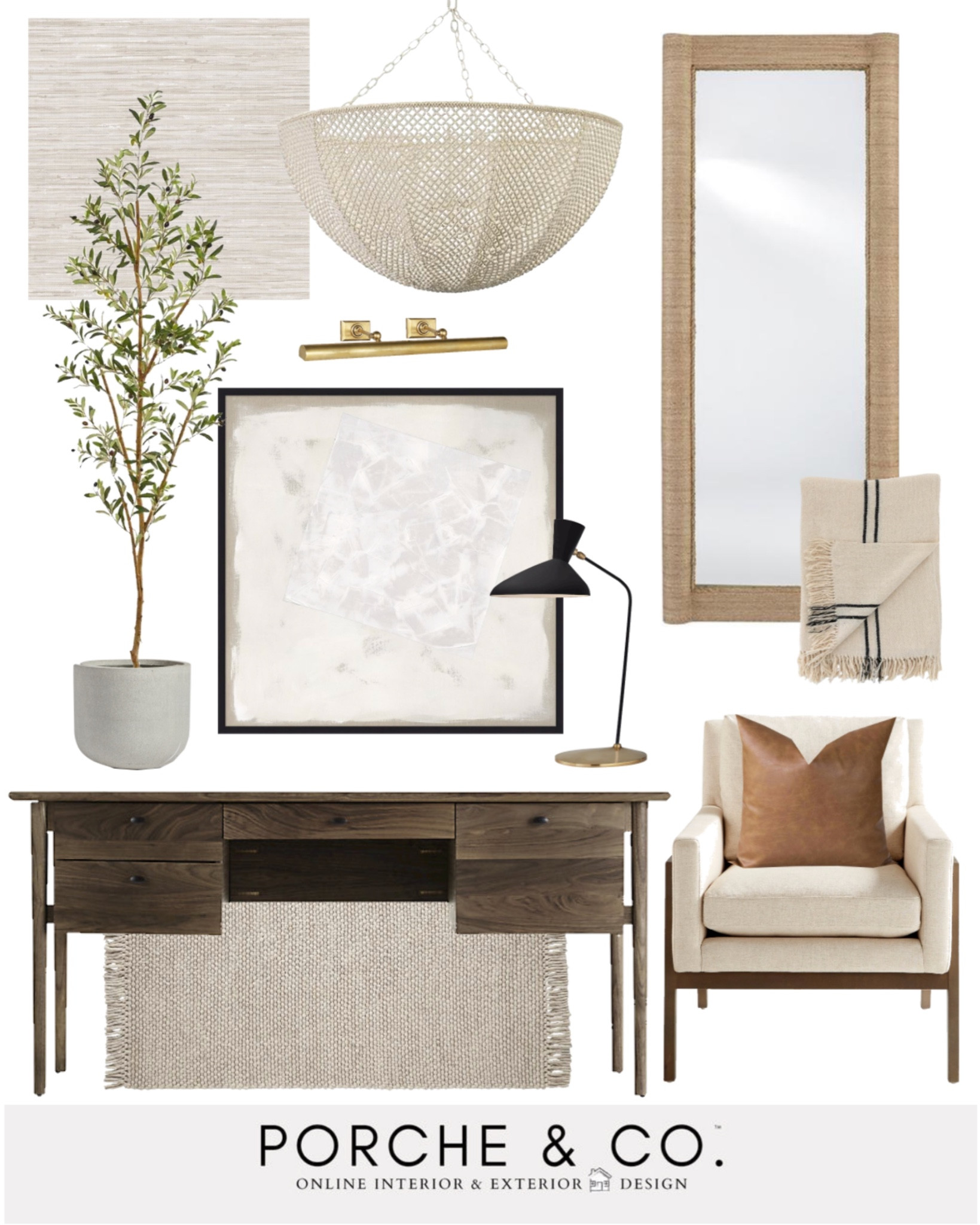 Office inspo, office mood board, home office mood board, home office decor, bead chandelier, home office desk 

#LTKhome #LTKstyletip #LTKsalealert