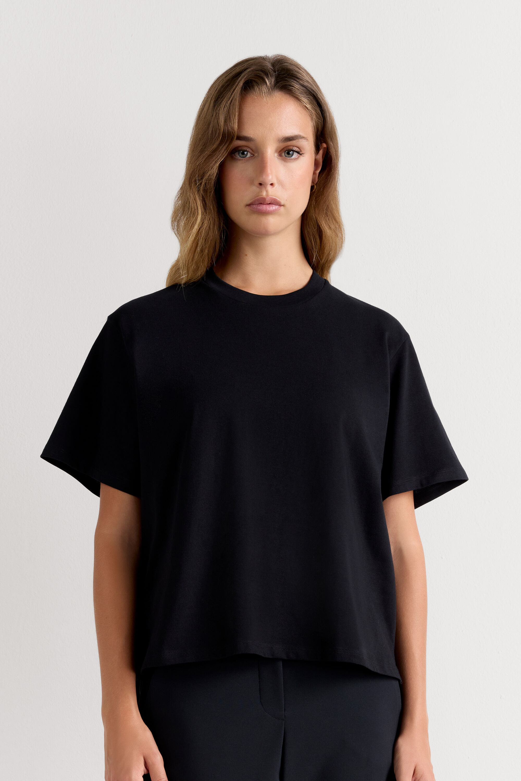 Boxy Fit Short Sleeve Top in Cotton - Intimissimi | Intimissimi (US)