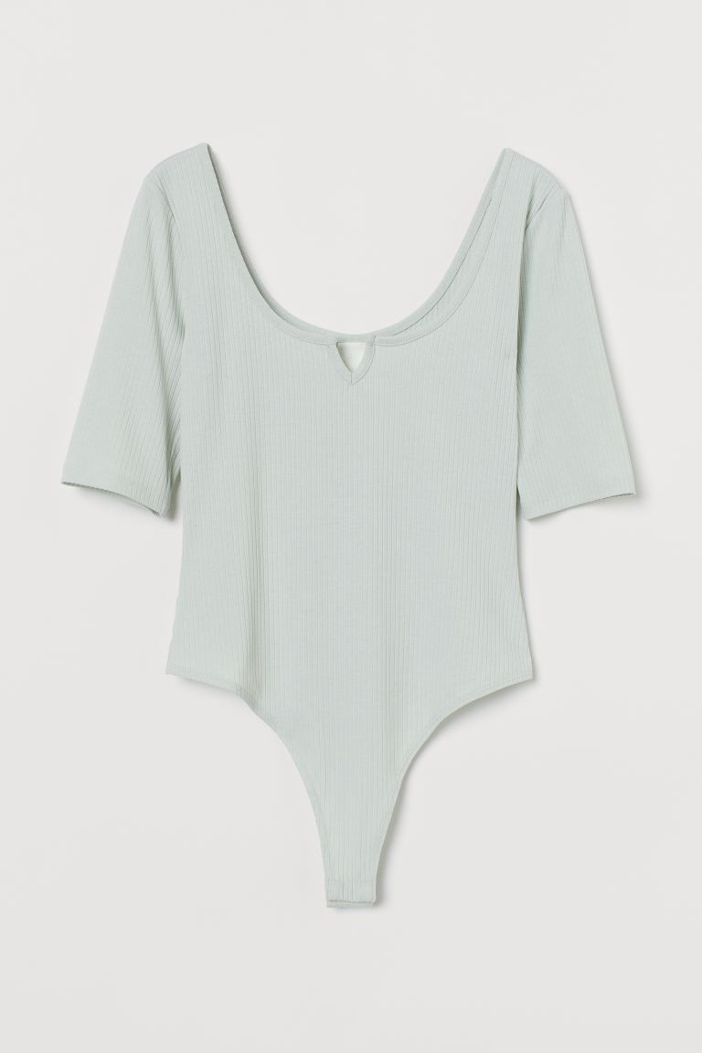Ribbed Thong Bodysuit | H&M (US + CA)