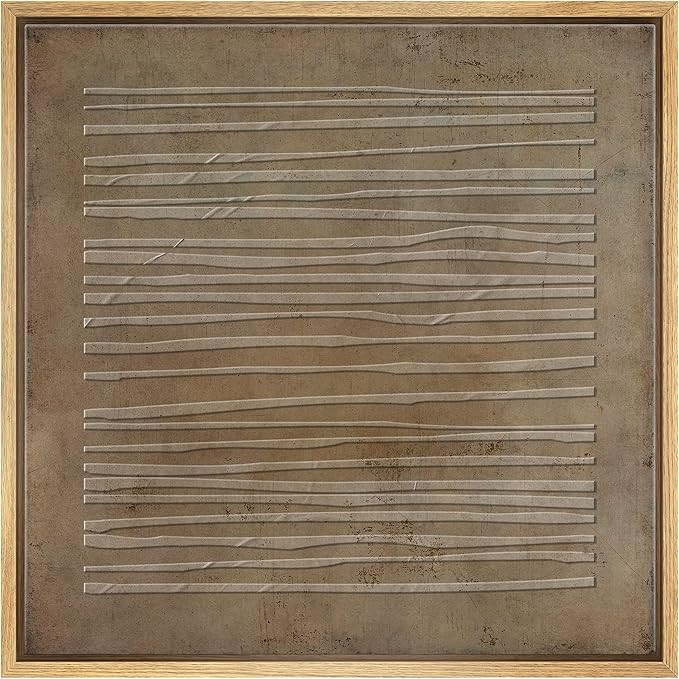 SIGNWIN Framed Canvas Print Wall Art Grunge Dark Line Art Minimal Pattern Abstract Shapes Illustr... | Amazon (US)