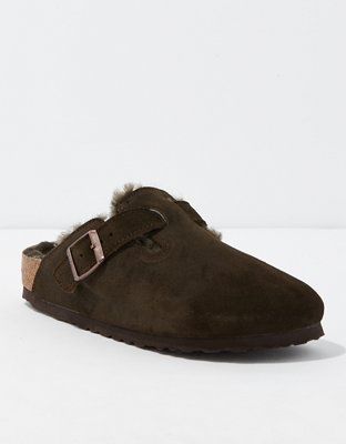 Birkenstock Women's Boston Fur Lined Clog | American Eagle Outfitters (US & CA)