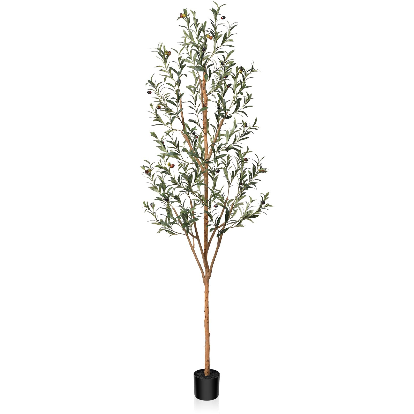 Kazeila Artificial Olive Tree 7FT Tall Faux Silk Plant for Home Office Decor Indoor Fake Potted T... | Amazon (US)