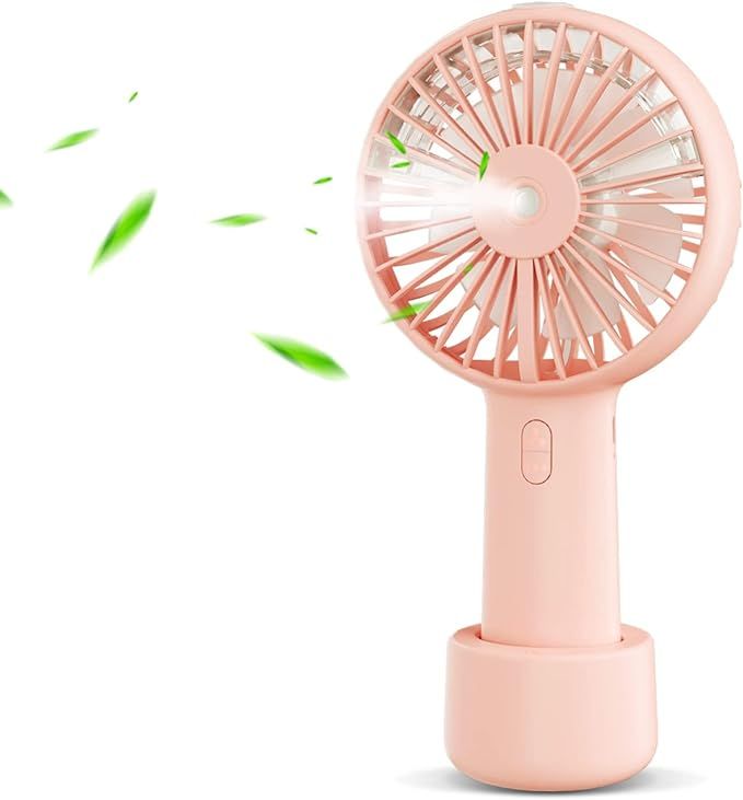 Small Handheld Misting Fan, Portable Fan Mister with Water Tank 2000mAh Rechargeable USB Battery ... | Amazon (US)