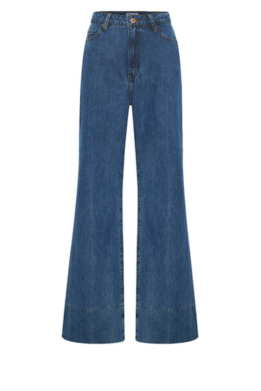 Flared Jean in Mid Blue | Bohemian Traders