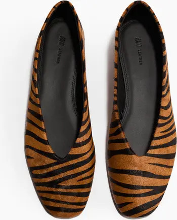 H&M Leather Ballet Flats | Nordstrom | Nordstrom