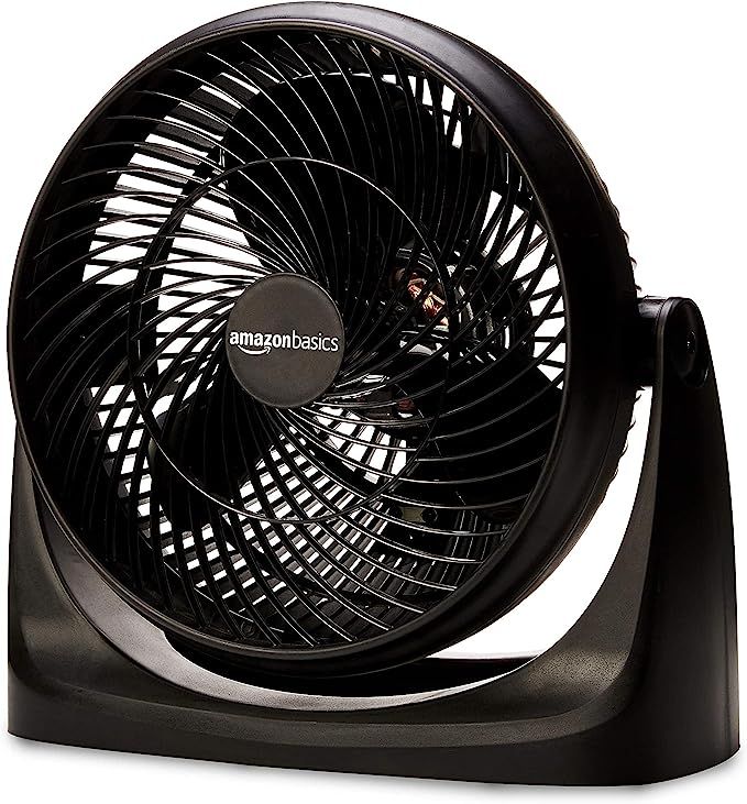 Amazon Basics 3 Speed Small Room Air Circulator Fan, 11-Inch, Blade, Black, 7.6"D x 14.8"W x 14.1... | Amazon (US)