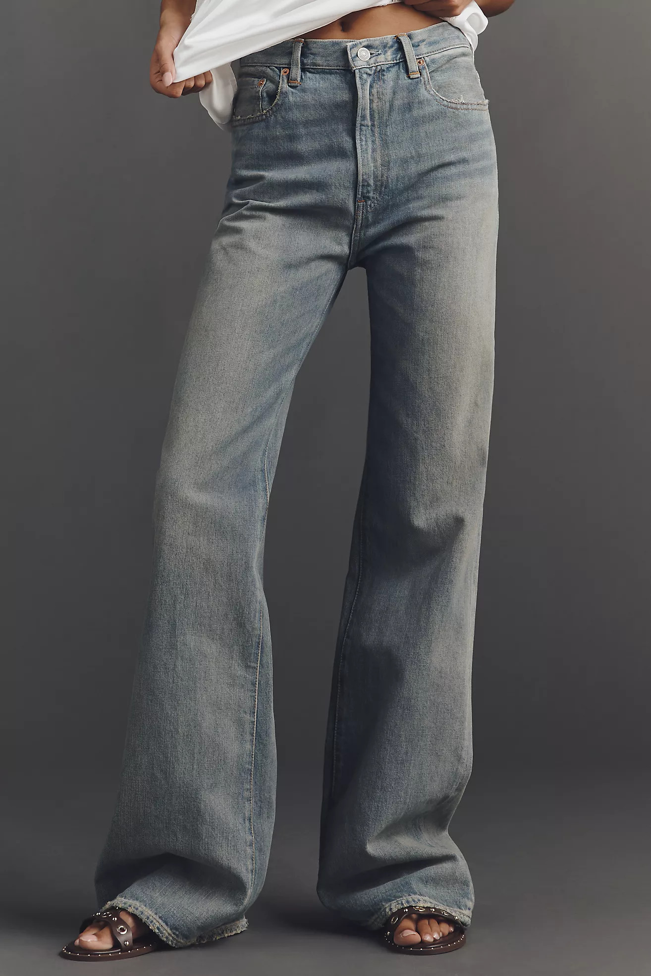 Denimist Dena High-Rise Wide-Leg Jeans | Anthropologie (US)