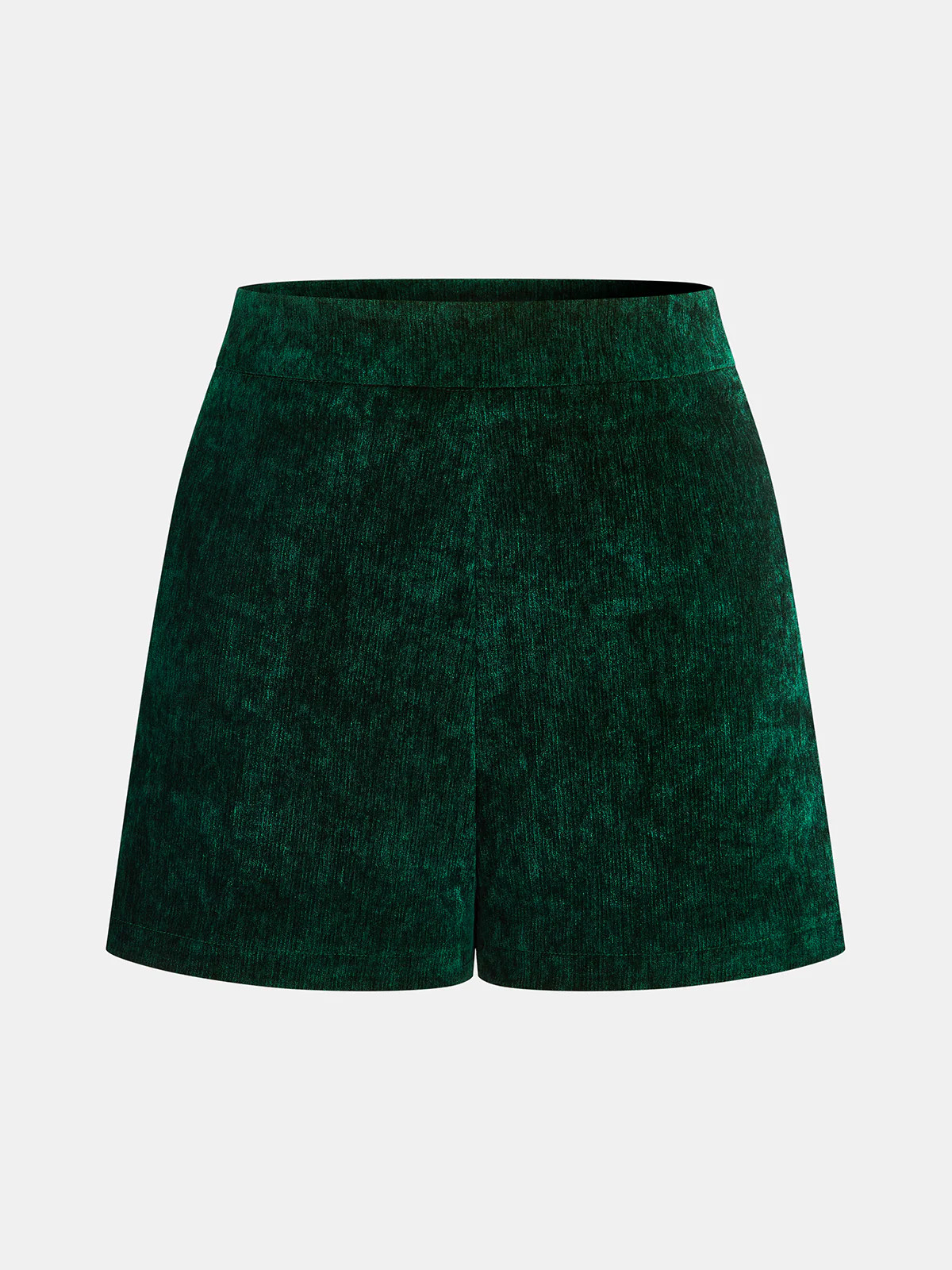 Velvet High-Waisted Shorts | Commense