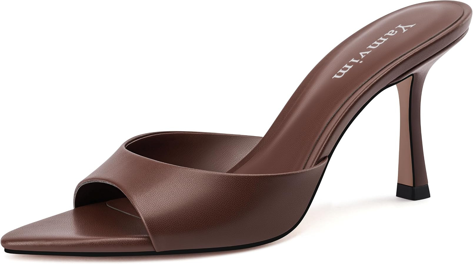 Heel Mules for Women Pointed Open Toe High Heel Sandals | Amazon (US)