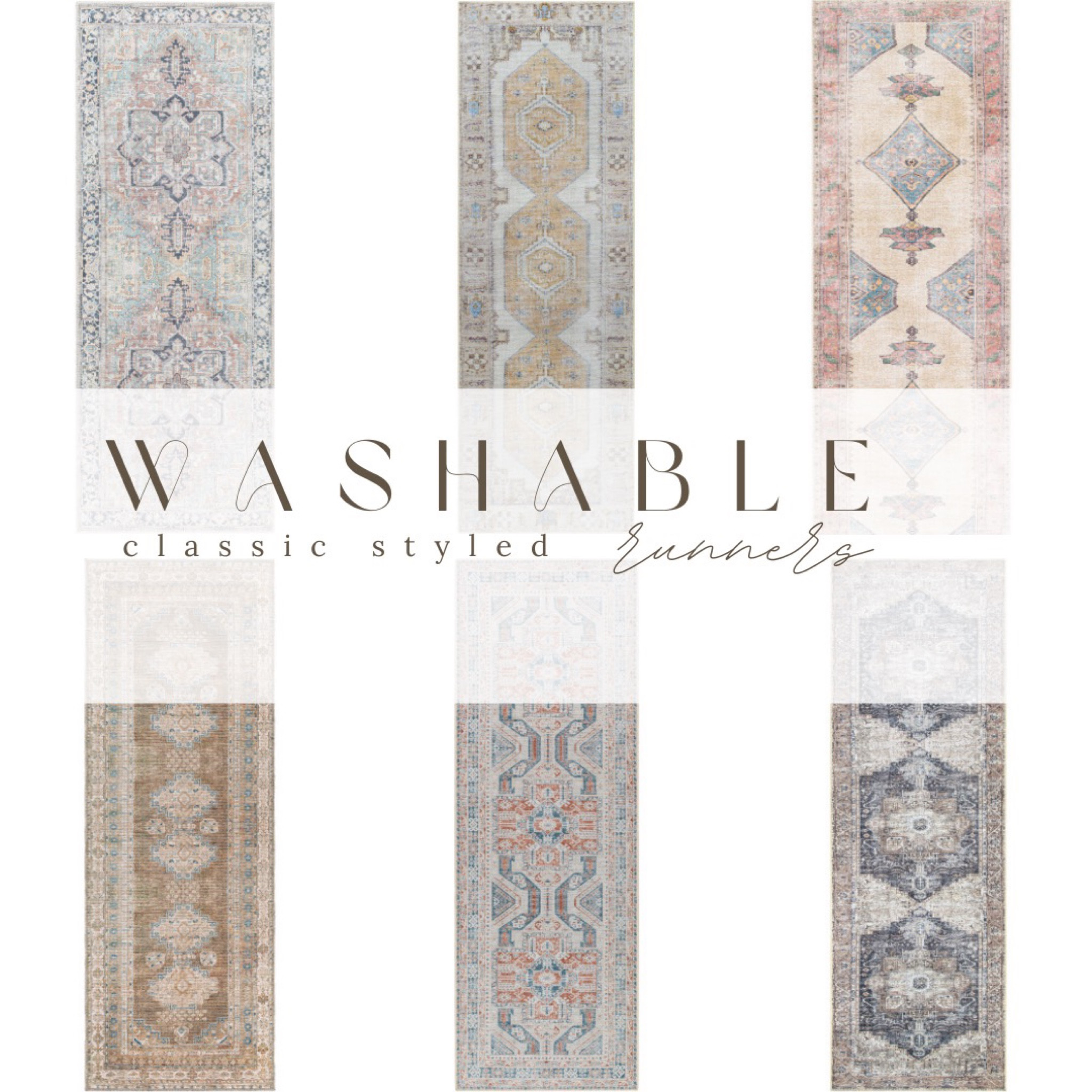Upgrade your home decor without the stress of having to constantly clean or replace your rugs and runners. Here are a few of my favorite machine washable rugs and runners. 

They are pet safe, kid safe, affordable, and stress free! 

Tip: always use rug pad for comfort and safety. Buy a rug pad, slightly larger than the rug. It will sit below, then trim edges to fit.

Find some of these on Sale @Target now! 

#LTKhome #LTKsalealert #LTKfamily