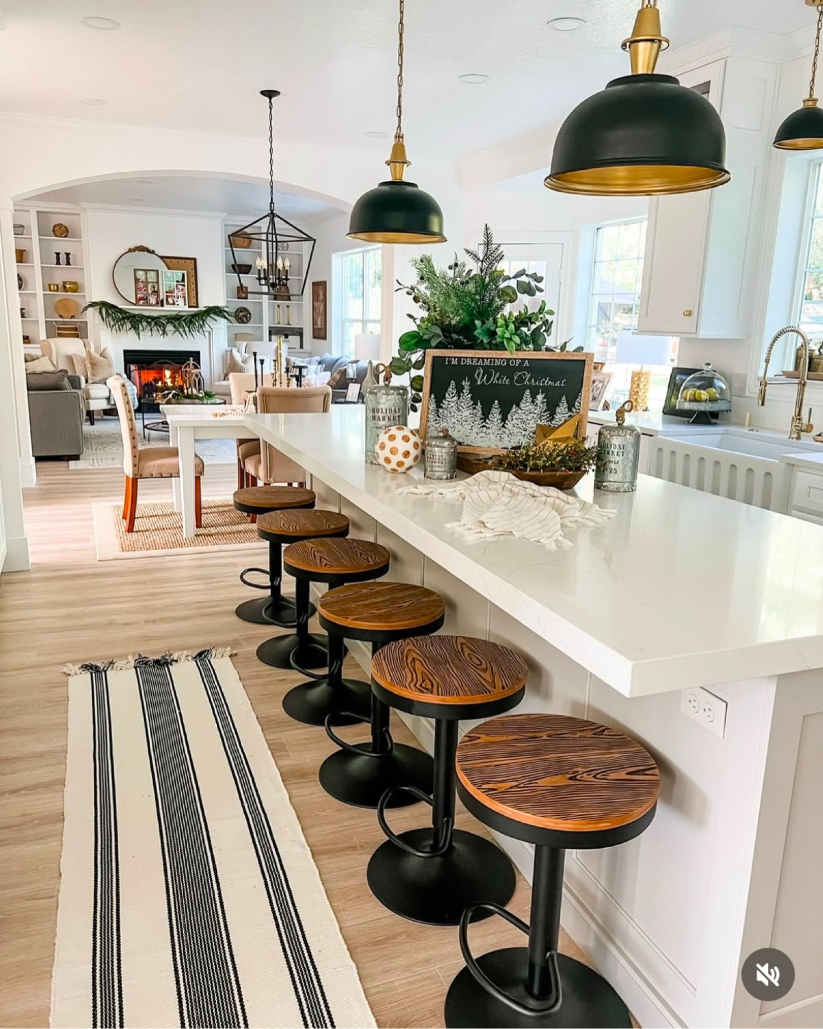 Some of my favorite kitchen items. I spray painted the inside of my black and white pendant lights with gold Rustoleum paint —here are some great similar pendant choices if you don’t want to diy!  

#LTKSeasonal #LTKGiftGuide #LTKHome