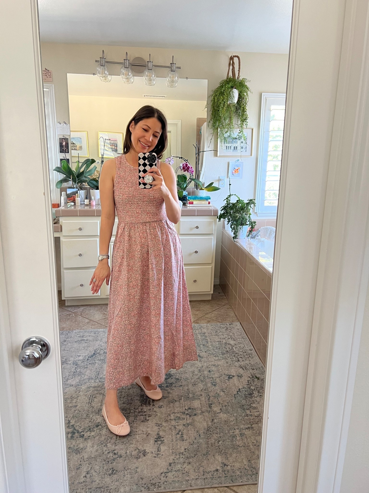 You have to check out this Marine Layer Darcy Smocked Maxi Dress. This is the type of piece that fits so effortlessly into a ten-item wardrobe because it’s comfortable, flattering, and easy to style. Plus, I'm very drawn to pink this season.
The smocked bodice gives it a lovely shape while still feeling relaxed, and the flowing maxi length adds that touch of elegance I always appreciate in a day dress. It’s the sort of dress you can wear for morning errands, lunch with friends, or a relaxed weekend outing, simply add a cardigan or denim jacket if there’s a chill in the air.
What I especially love about pieces like this is how simple they make getting dressed. One thoughtful item and you instantly feel polished without overthinking it. That’s one of the true joys of wearing a dress.

Do you prefer maxi dresses or midi dresses for everyday wear? I always enjoy hearing how you incorporate dresses into your own wardrobe.

#tenitemwardrobe #dailyconnoisseur #springwardrobe #everydaychic #styleinspiration

#LTKSpringSale #LTKselfcare #LTKdayinmylife