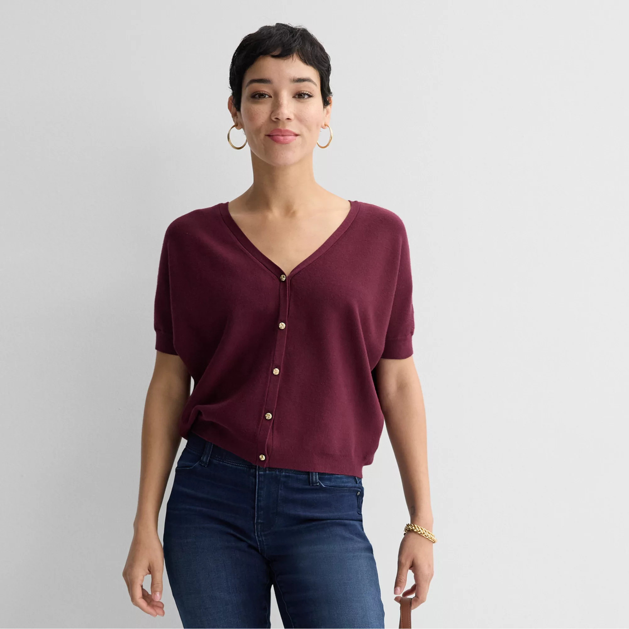 Women's Nine West Lightweight Dolman Cardigan | Kohl's