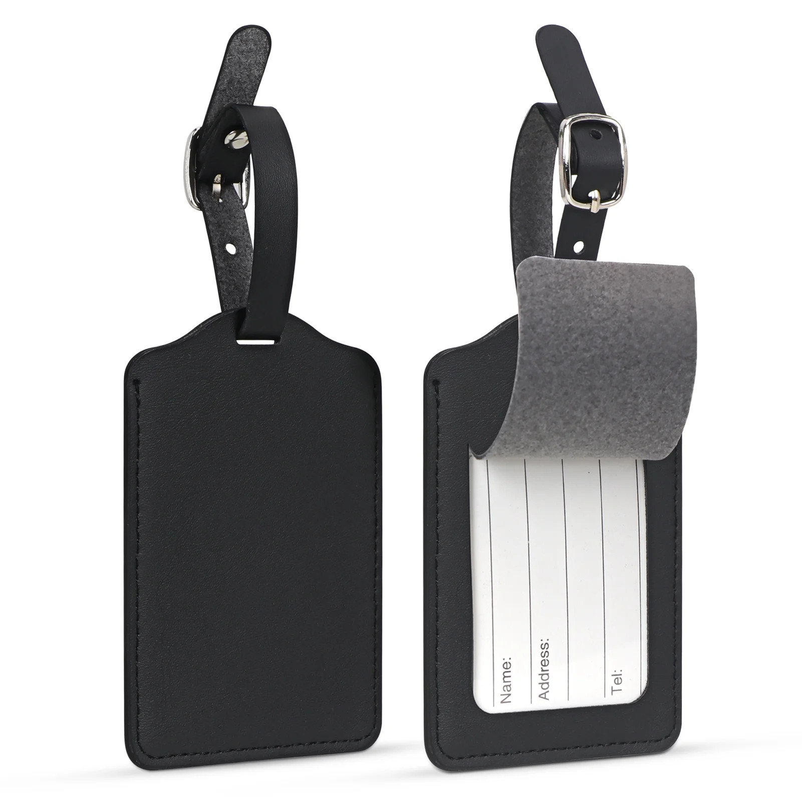 Skycase Adjustable Luggage Tag, Black 2 Count | Walmart (US)