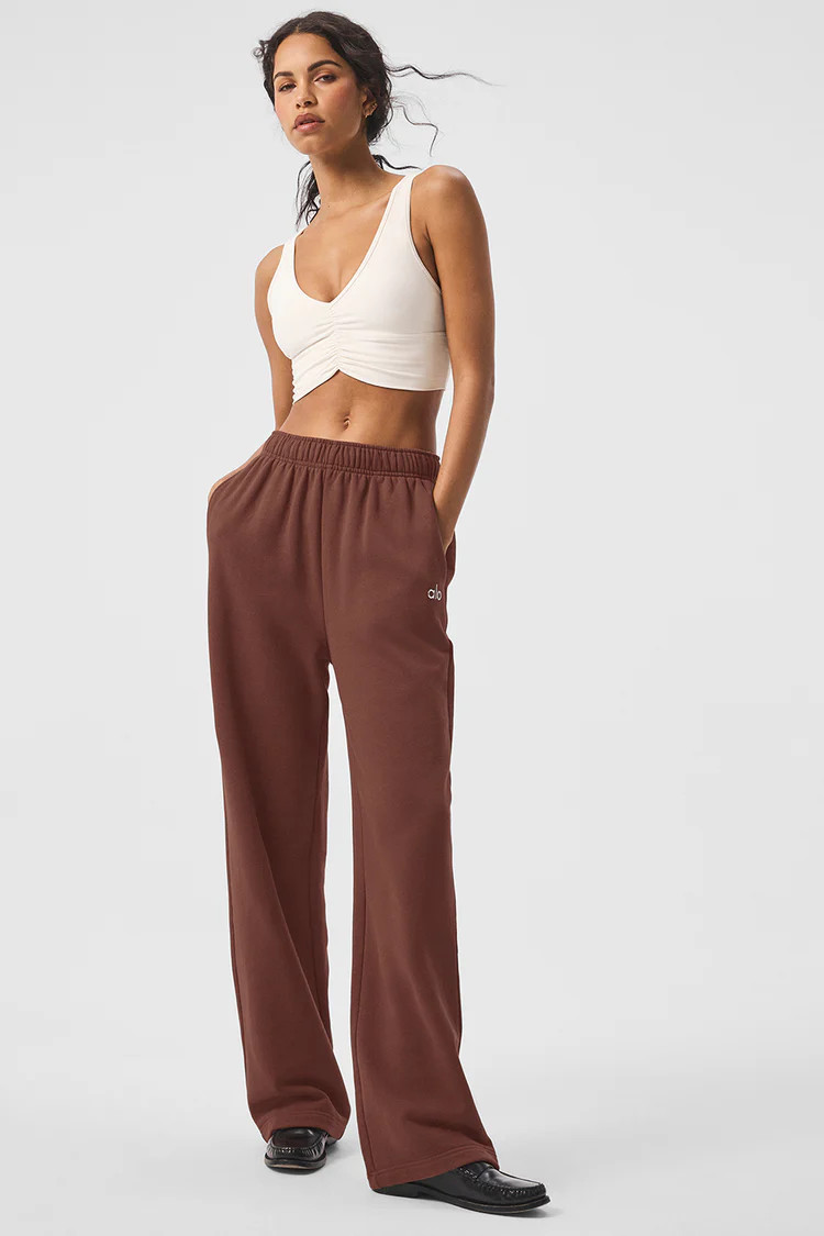 Accolade Straight Leg Sweatpant - Chestnut | Alo Yoga (US)