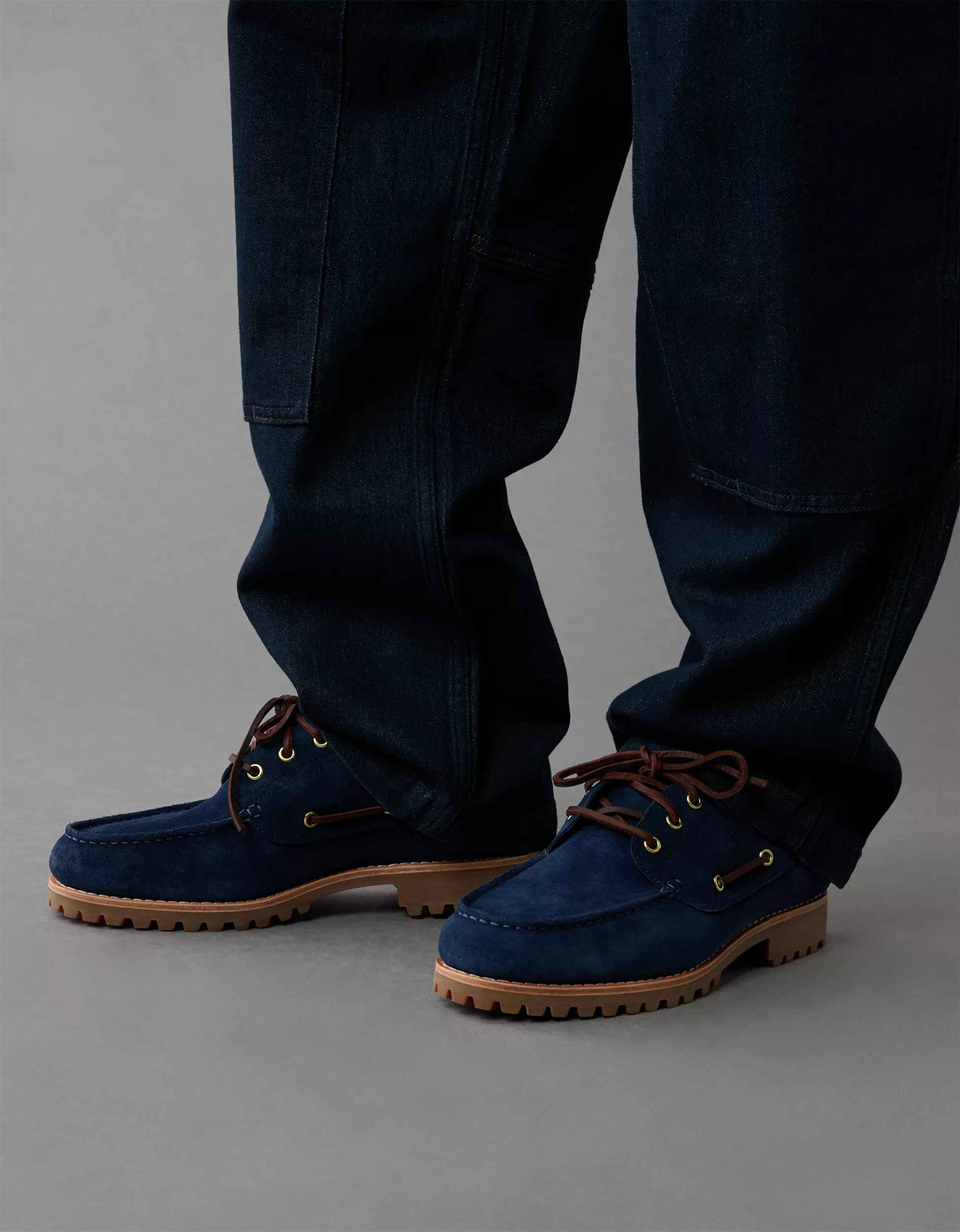Timberland x AE Indigo Suede Boat Shoe | American Eagle Outfitters (US & CA)