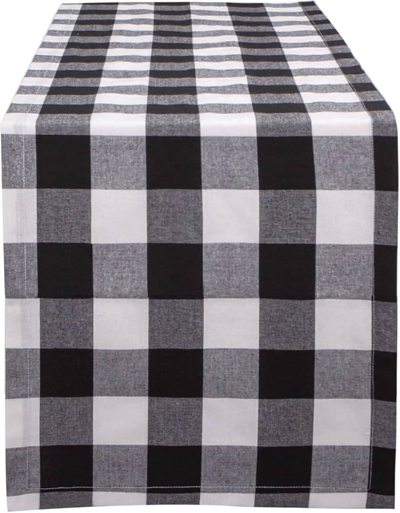 Buffalo Plaid Cotton Blend Table Runner,Buffalo Check Collection,Checkered Table Runner,Classic F... | Amazon (US)