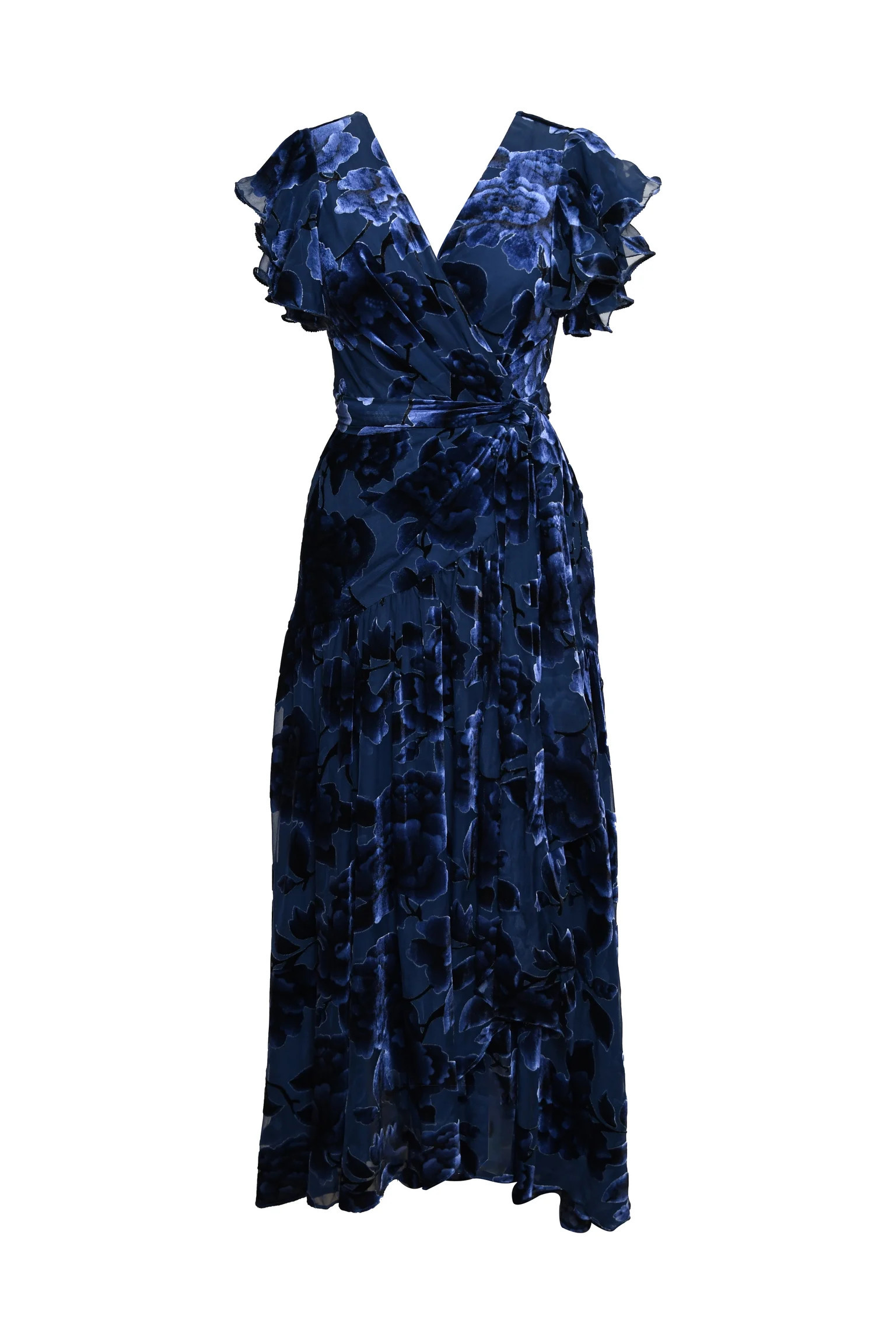 Zola Dress - Navy Floral Burnout | Verishop