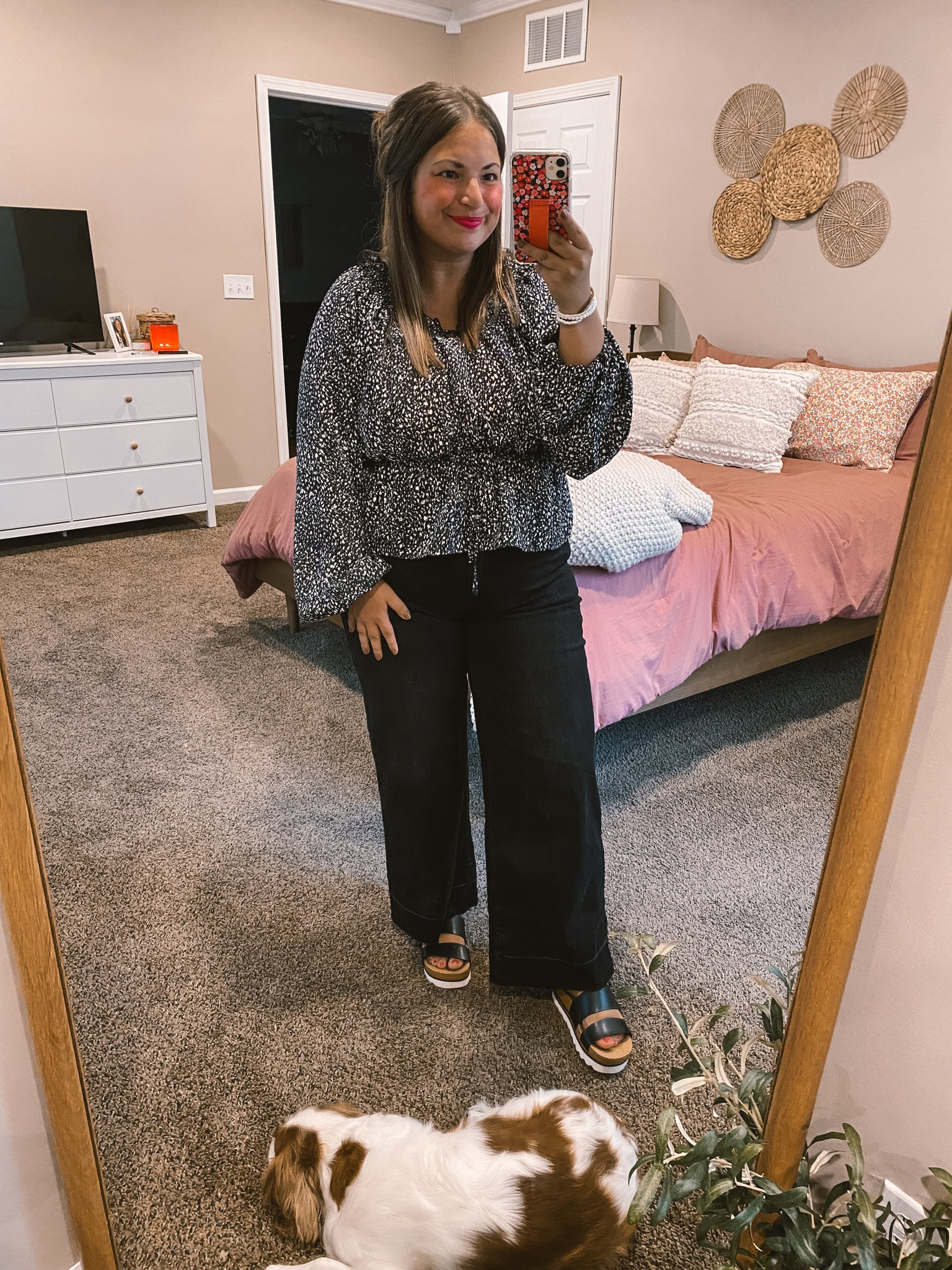 Loving this flowy blouse from Target. Fits like this make dressing up for work so comfy & easy! 

sandals: fit true to size // wearing a 5
jeans: fit true to size // wearing a 14
blouse: fits true to size // wearing a large

#LTKStyleTip #LTKFindsUnder50 #LTKFindsUnder100