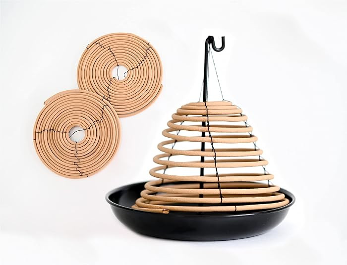 Rool Hanging Citronella Incense Coil and Holder Outdoor Candles Backyard and Camping Lighting Cit... | Amazon (US)