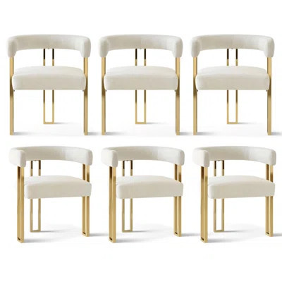 Desai 18" Seat Height Upholstered Chenille Dining Chair (Set of 6) | Wayfair North America