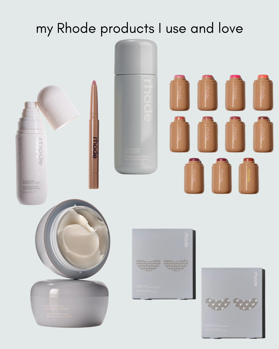 Rhode products I use and love!  

 #LTKaustralia #LTKbeauty #LTKstyletip