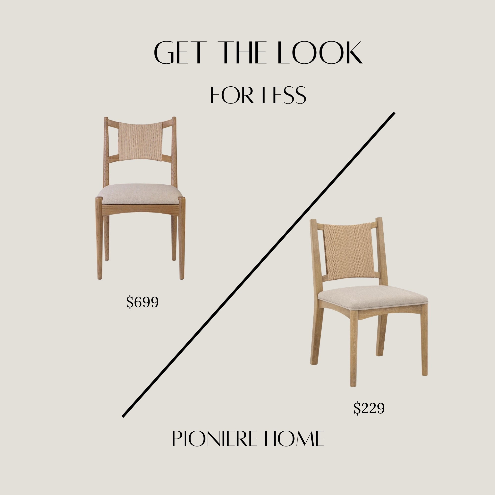 Get the look for less upholstered dining chair. Seagrass backed dining chair, McGee & co dupe, designer look for less #furnituredupe

#LTKSeasonal #LTKHome