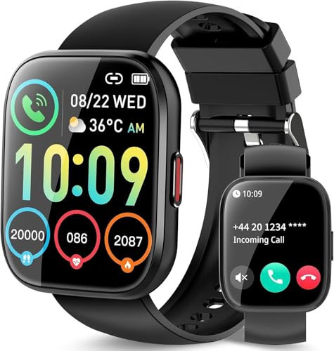 Smart Watch for Men Women, 1.85" TFT-Touch Screen Smartwatch with Call Function, 112 Sport Modes, Fitness Tracker with 24/7 Heart Rate/Sleep Monitor, IP68 Waterproof, Fitness Watch for Android/iOS | Amazon (US)