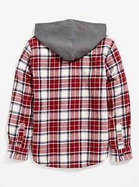 2-in-1 Hooded Plaid Flannel for Boys | Old Navy (US)