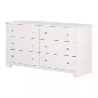 South Shore Vito 6-Drawer Pure White Dresser-3150010 - The Home Depot | The Home Depot