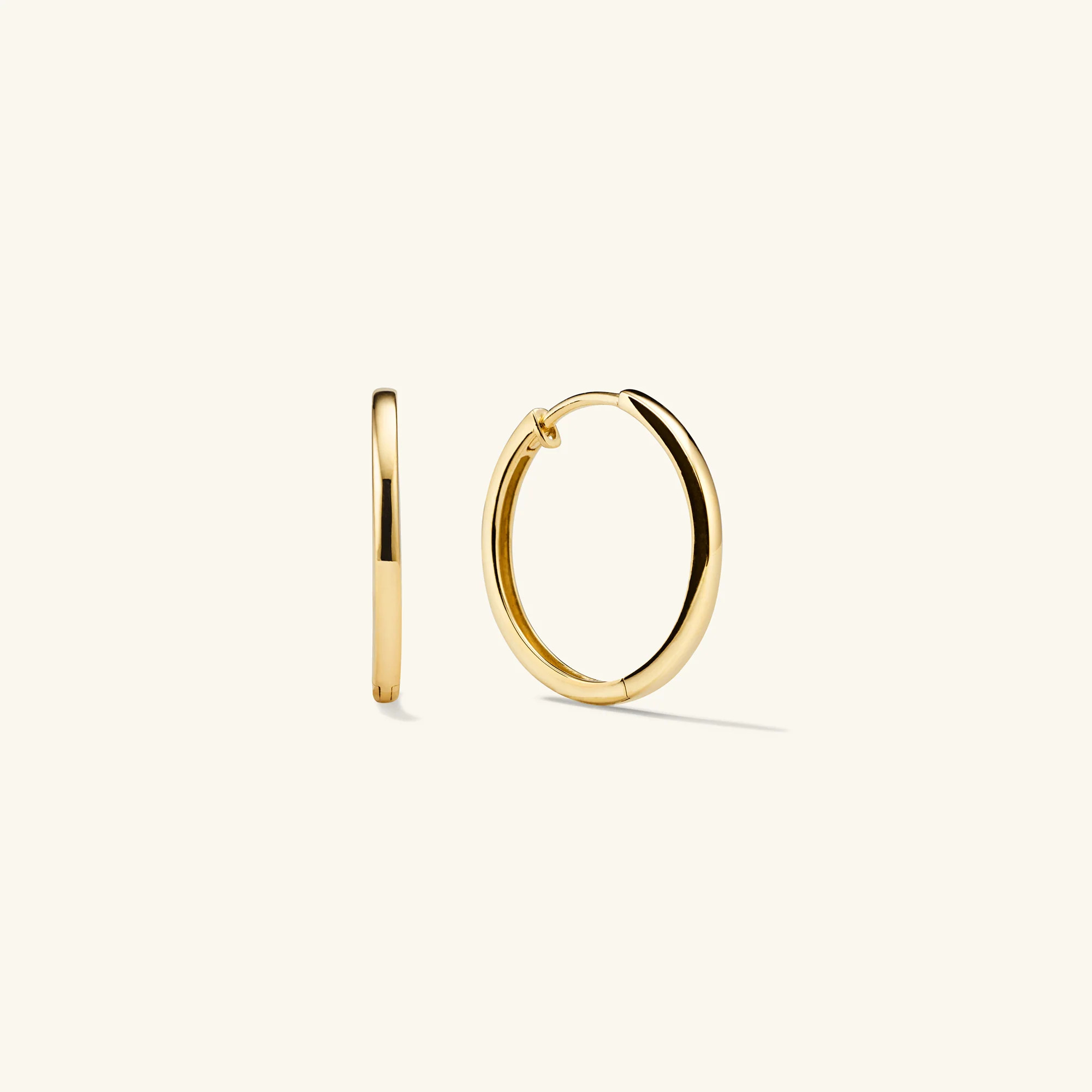 Easy Medium Hoops | Mejuri Fine Crew