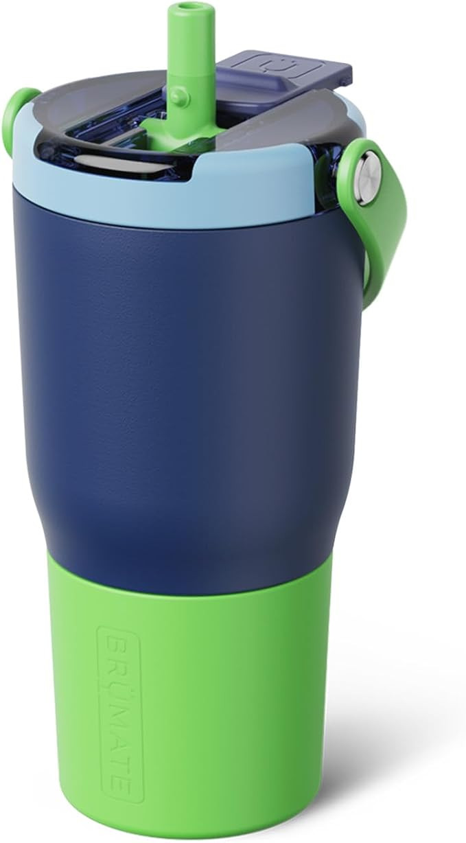 BrüMate Resa Flip 20oz Kids Travel Tumbler with Covered Flip Down Straw | 100% Leakproof Water B... | Amazon (US)