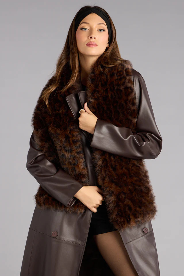 Wild Side Faux Fur Shawl | Windsor Stores